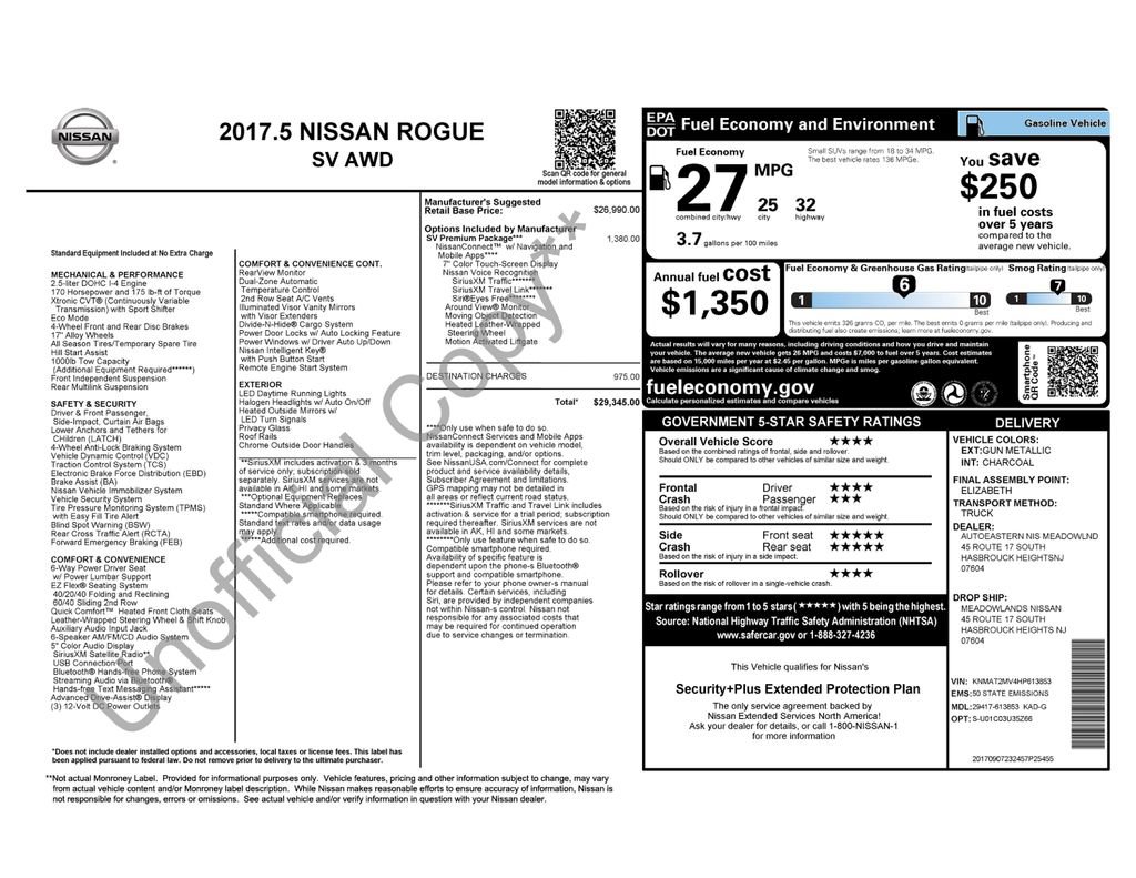 Used 2017 Nissan Rogue SV w/ SV Premium Package image 15