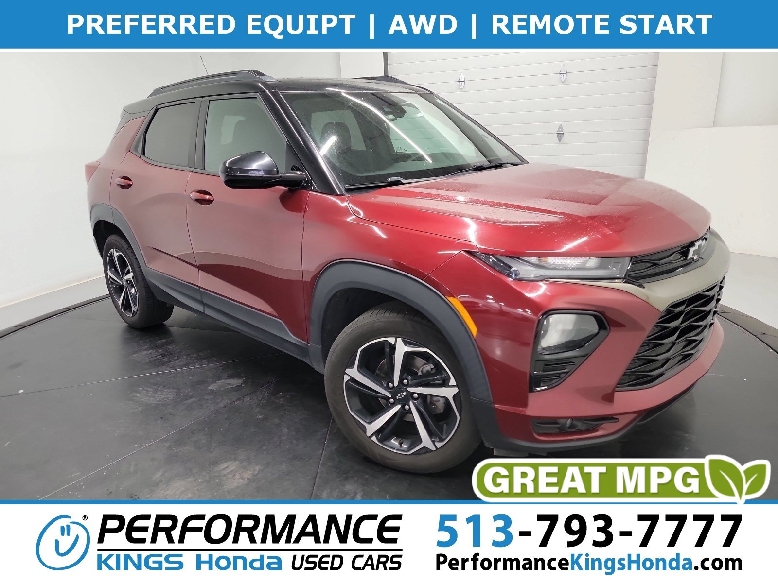 Used 2023 Chevrolet TrailBlazer RS AWD/4WD image 1