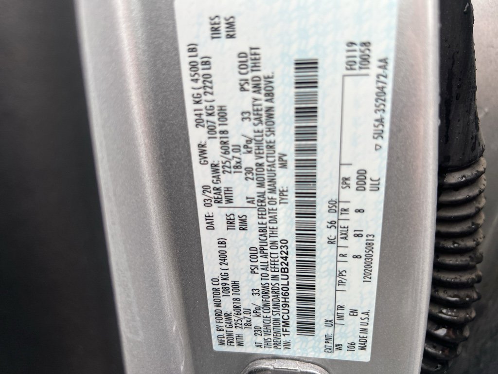 Used 2020 Ford Escape SEL image 33