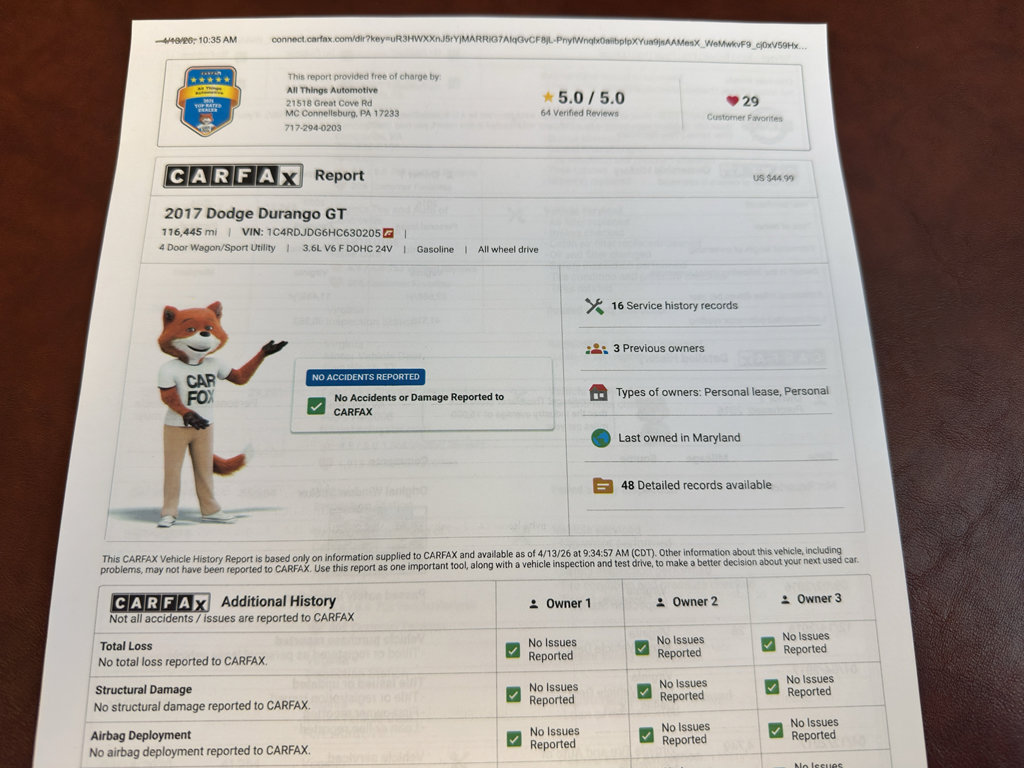 Used 2017 Dodge Durango GT w/ Premium Group image 38