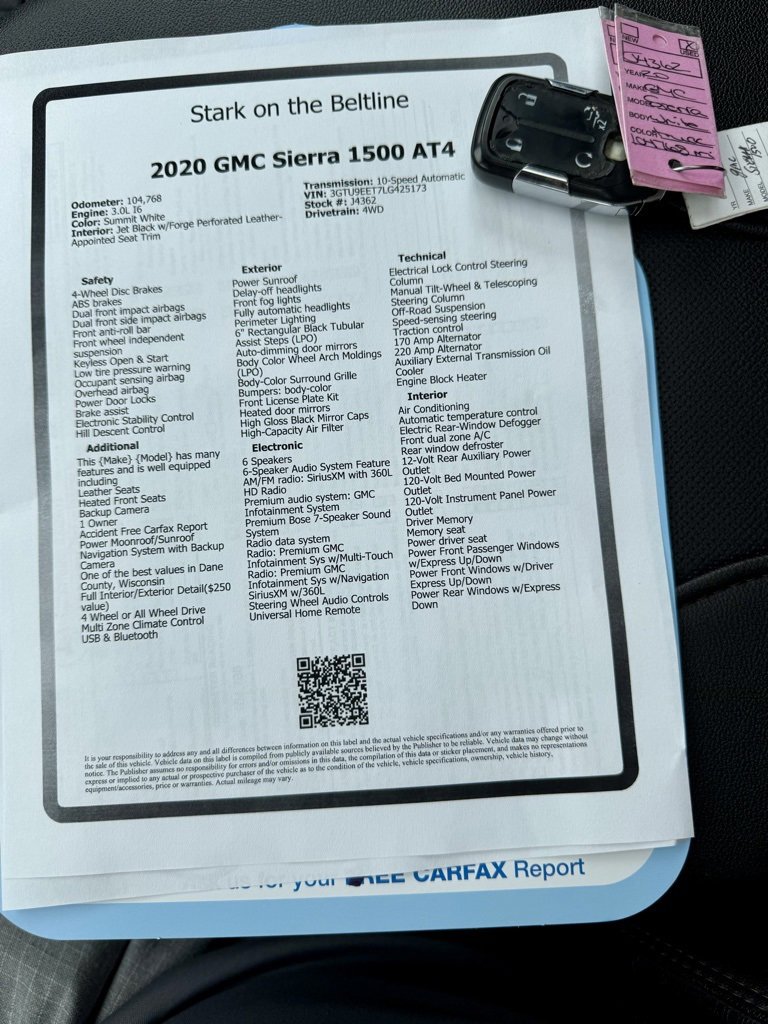 Used 2020 GMC Sierra 1500 AT4 w/ AT4 Premium Package image 47