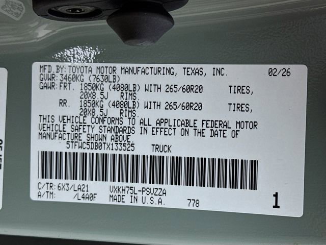 New 2026 Toyota Tundra Limited image 17