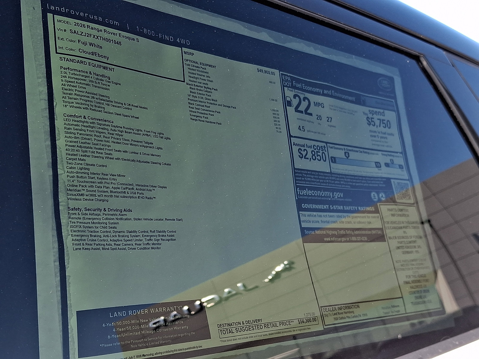 New 2026 Land Rover Range Rover Evoque S AWD/4WD image 21