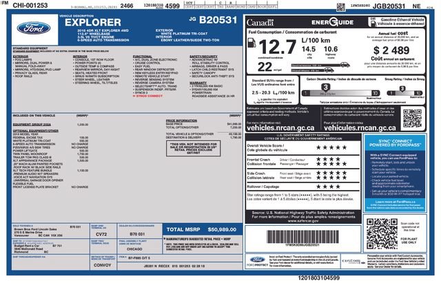 Used 2018 Ford Explorer XLT w/ XLT Appearance Package AWD/4WD image 31
