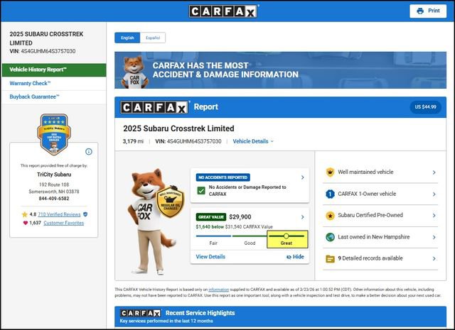 Certified 2025 Subaru Crosstrek 2.5i Limited image 11