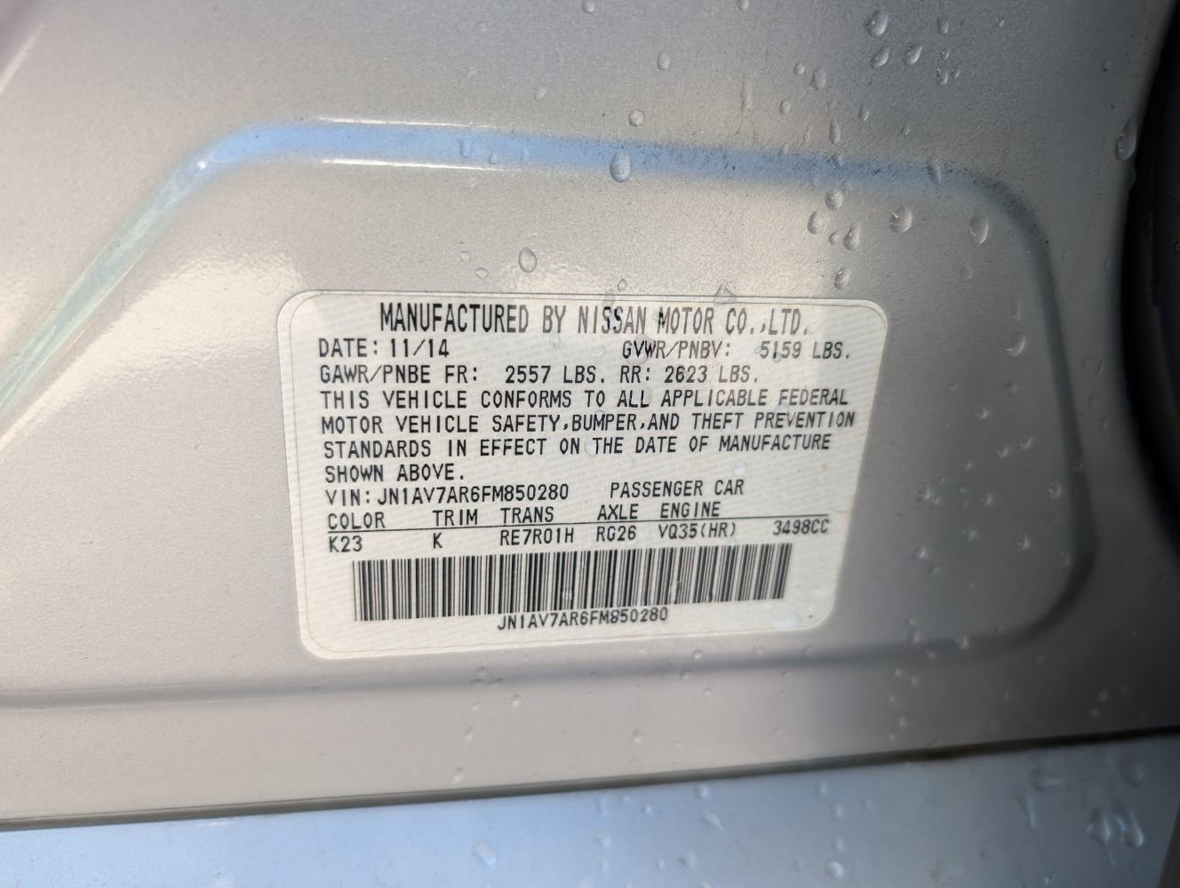 Used 2015 INFINITI Q50 Premium w/ Deluxe Technology Package AWD/4WD image 26