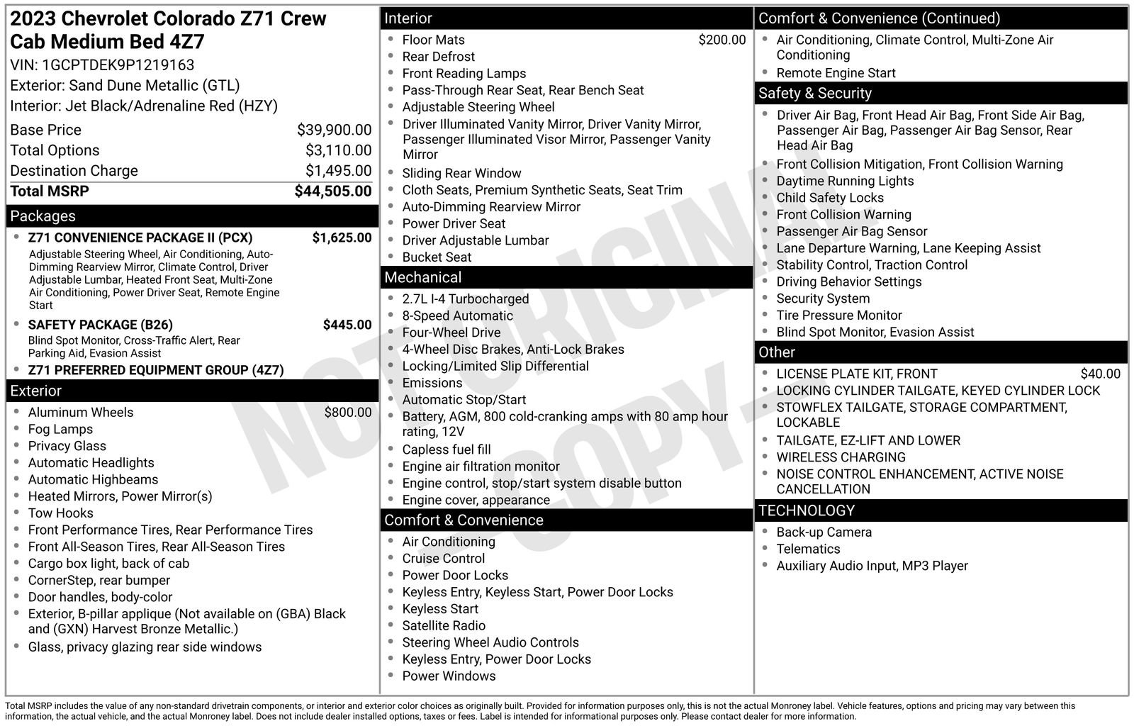 Used 2023 Chevrolet Colorado Z71 w/ Z71 Convenience Package 2 image 10