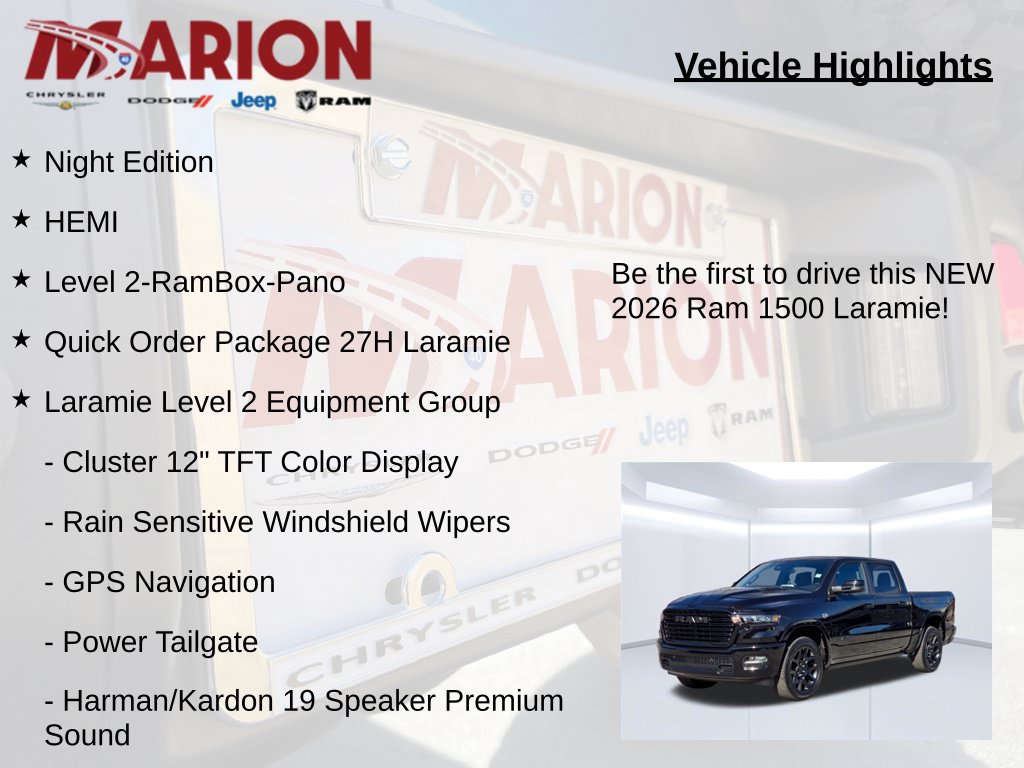 New 2026 RAM 1500 Laramie w/ Night Edition AWD/4WD image 5