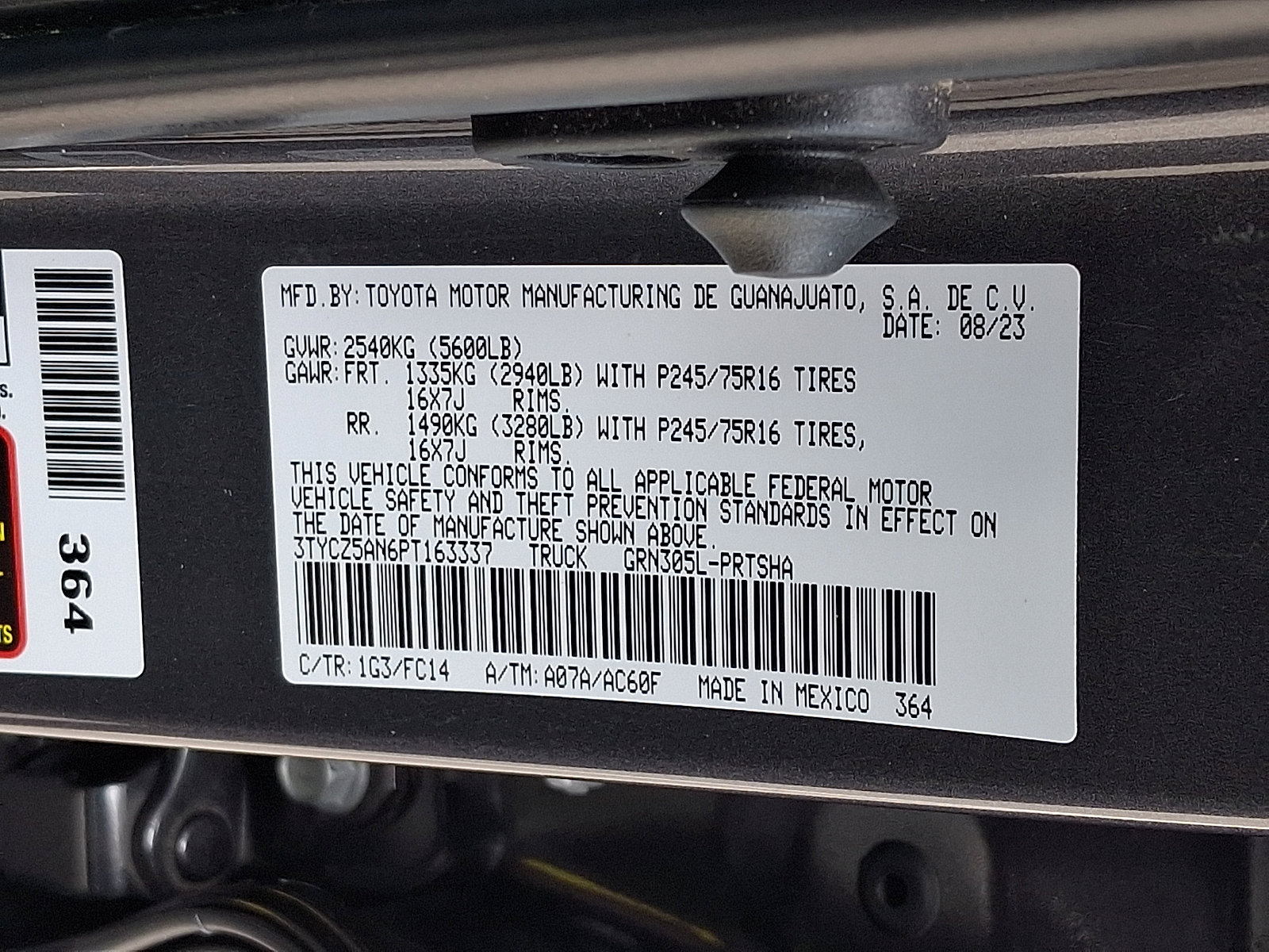 Certified 2023 Toyota Tacoma SR5 AWD/4WD image 30