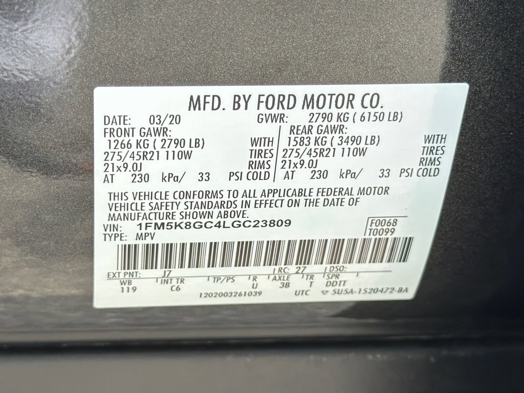 Used 2020 Ford Explorer ST w/ ST Street Pack AWD/4WD image 34