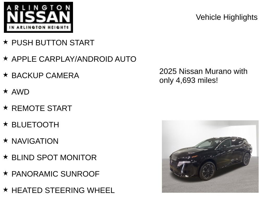 Used 2025 Nissan Murano Platinum AWD/4WD image 8