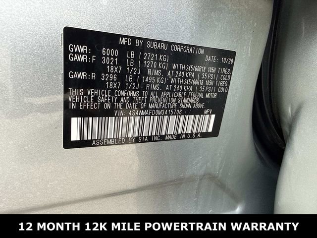 Used 2021 Subaru Ascent Premium w/ Convenience Package image 29