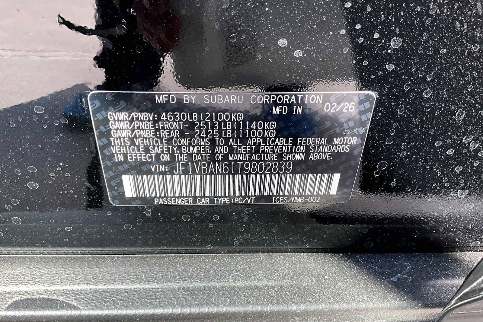 New 2026 Subaru WRX Limited image 18