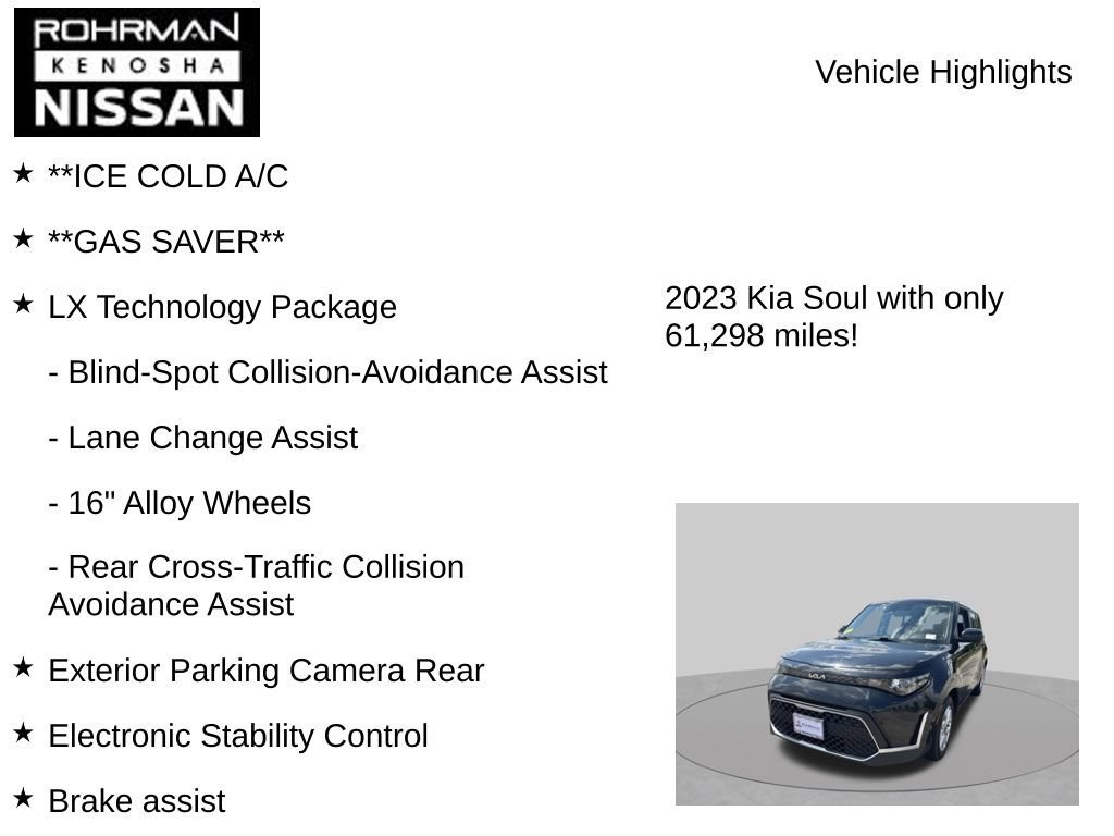 Used 2023 Kia Soul LX w/ Option Group 015 FWD image 8