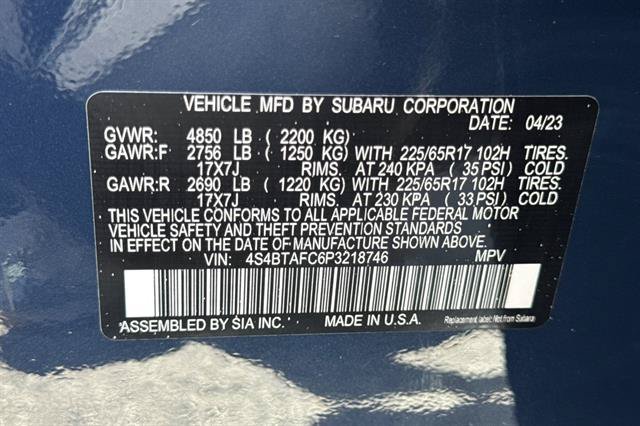 Used 2023 Subaru Outback Premium w/ Popular Package #1 AWD/4WD image 34