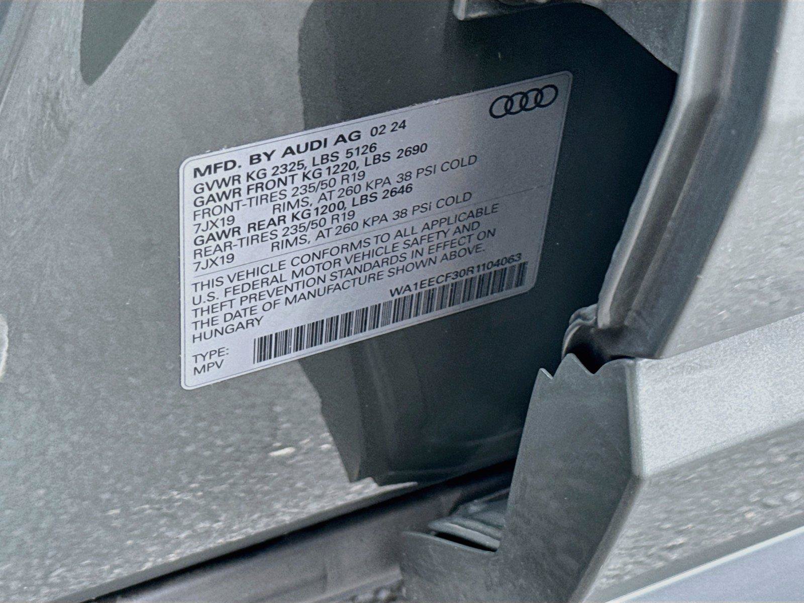 Certified 2024 Audi Q3 2.0T Premium Plus w/ Premium Plus Package AWD/4WD image 31