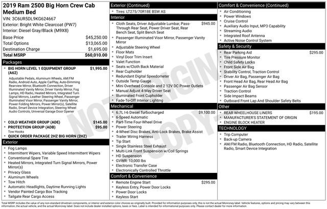 Used 2019 RAM 2500 Big Horn AWD/4WD image 19