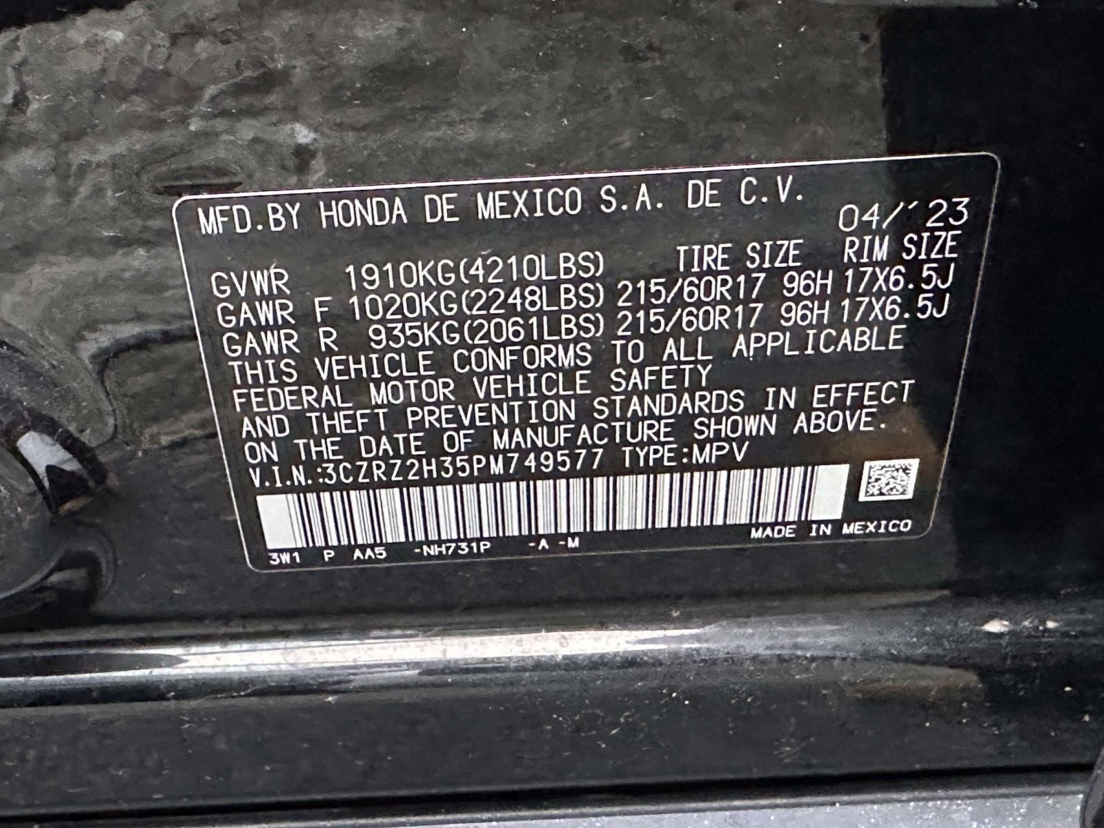 Used 2023 Honda HR-V LX image 31