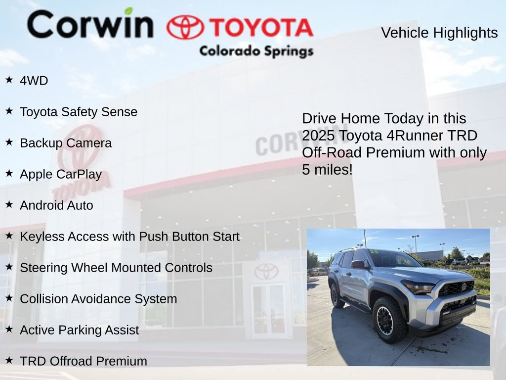 Used 2025 Toyota 4Runner TRD Off-Road Premium image 7