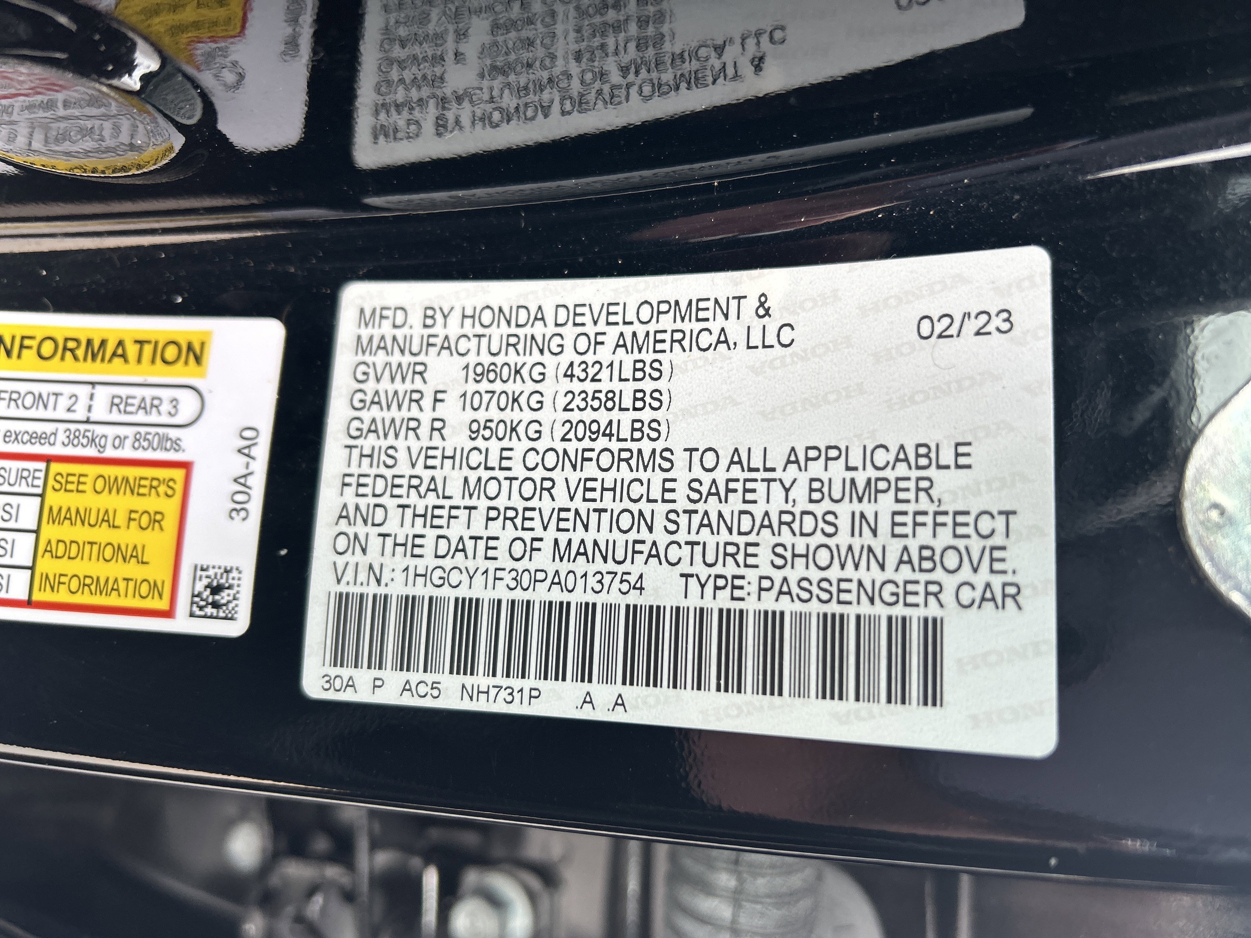 Used 2023 Honda Accord EX image 36