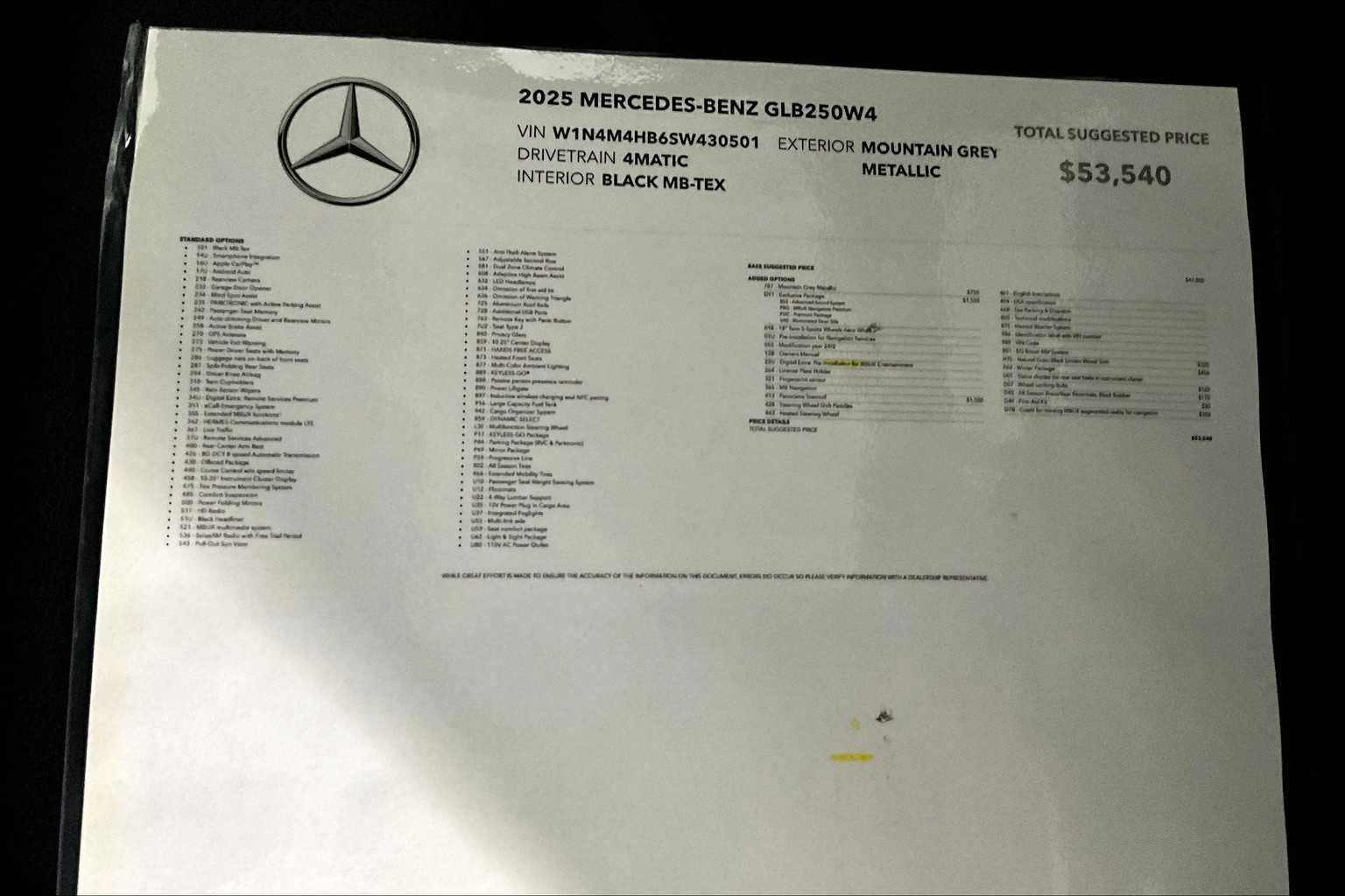 New 2025 Mercedes-Benz GLB 250 4MATIC image 17