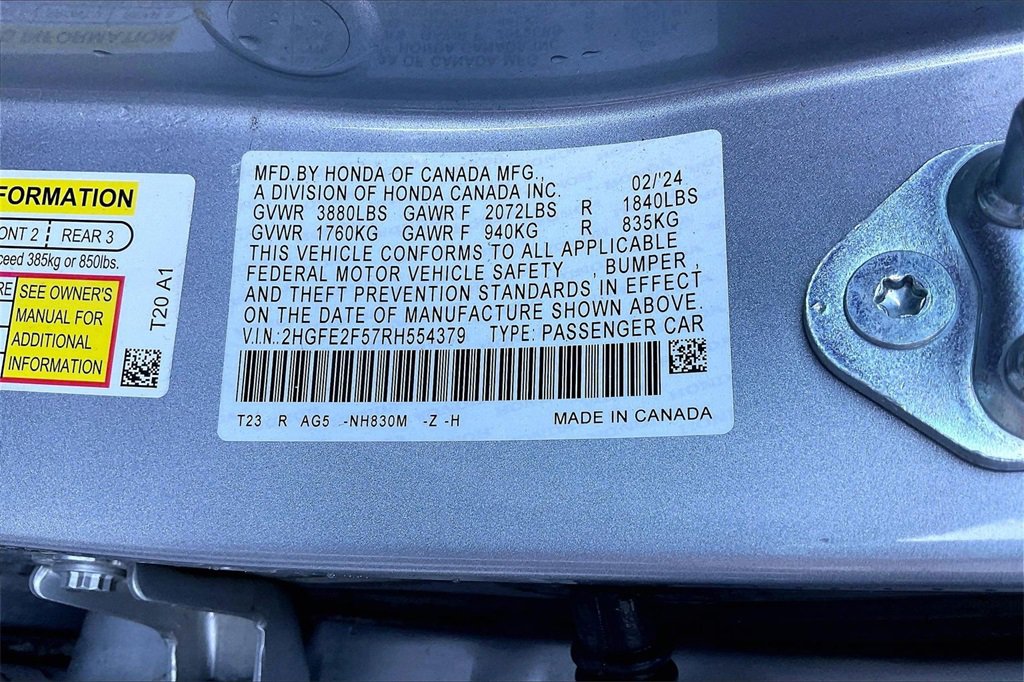 Used 2024 Honda Civic Sport image 32