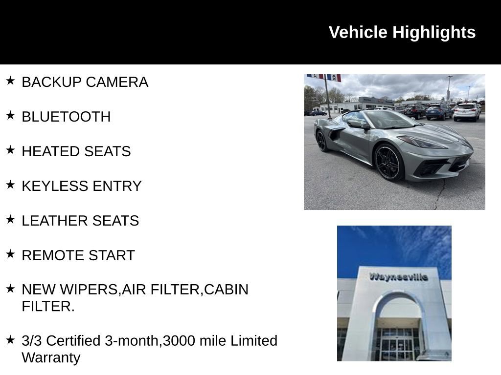 Used 2023 Chevrolet Corvette Stingray Preferred Cpe w/ 2LT RWD image 2