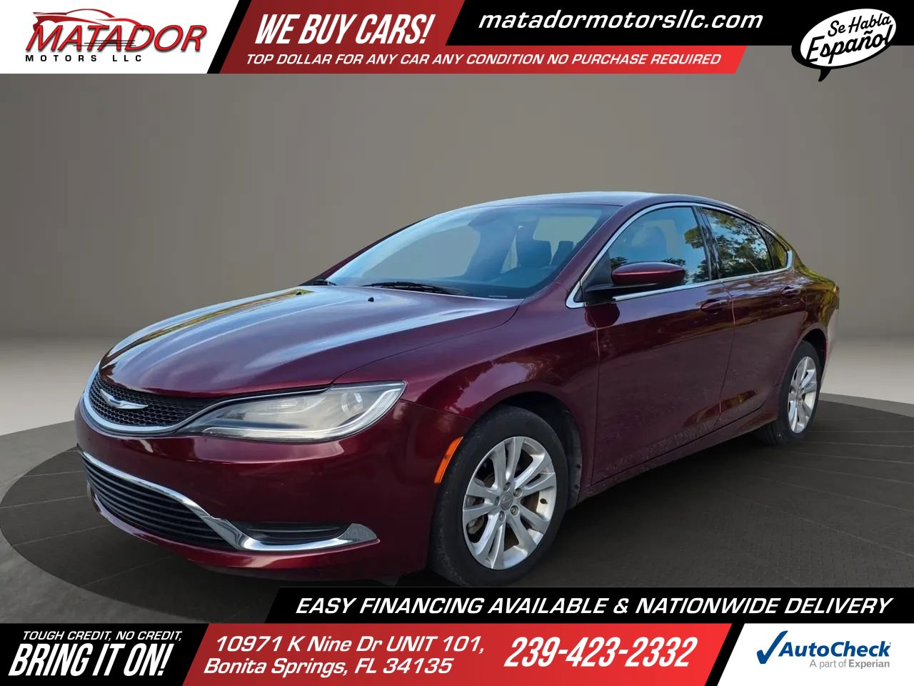 Used 2015 Chrysler 200 Limited w/ Convenience Group FWD image 1