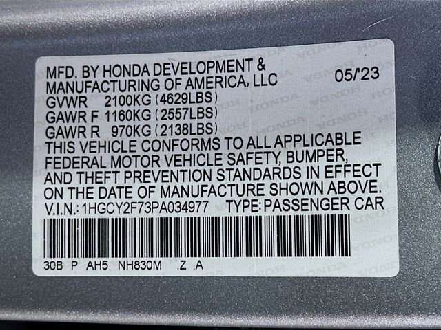 Certified 2023 Honda Accord Sport image 33