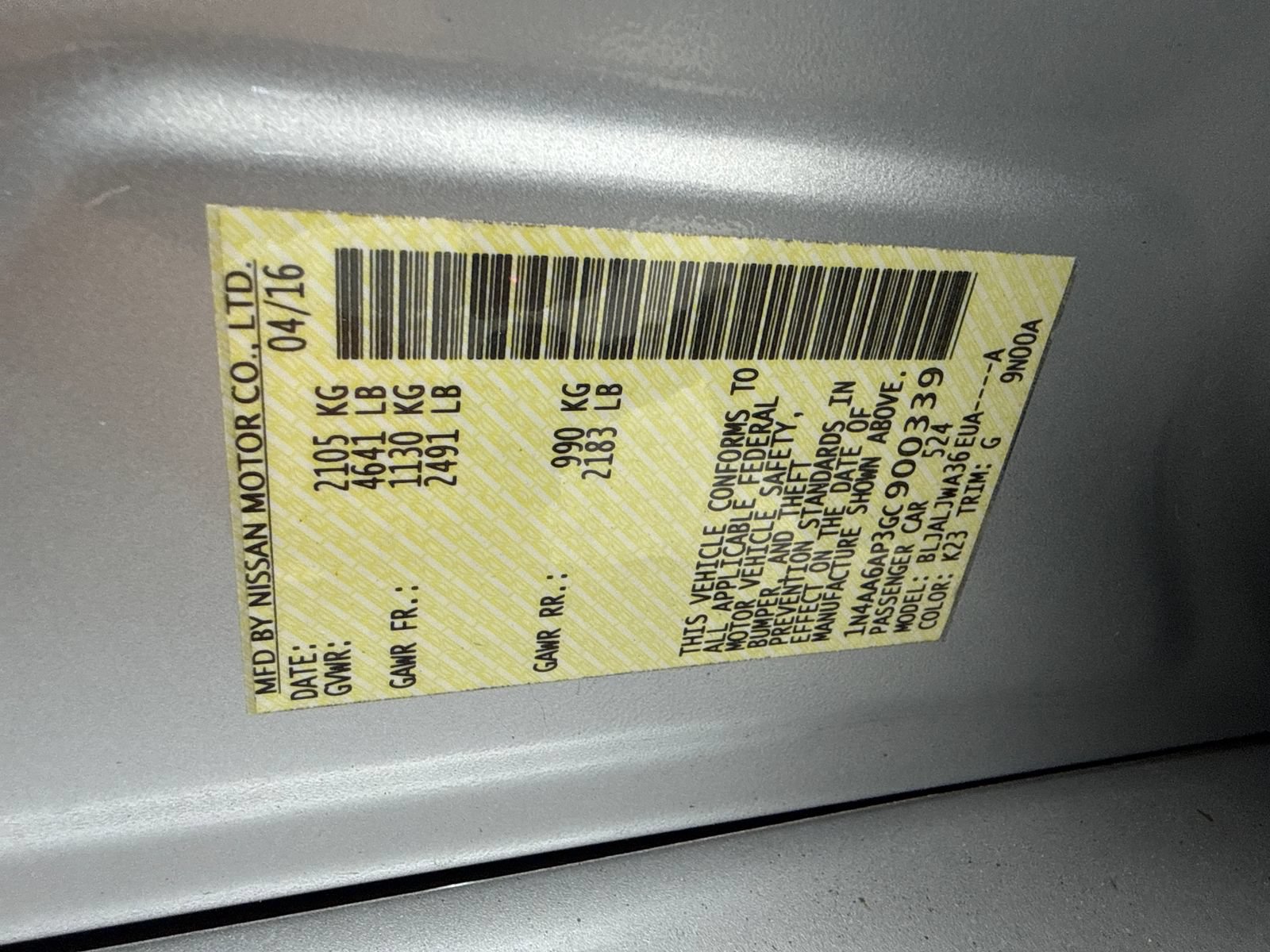 Used 2016 Nissan Maxima 3.5 SV w/ Interior Lighting Package FWD image 54
