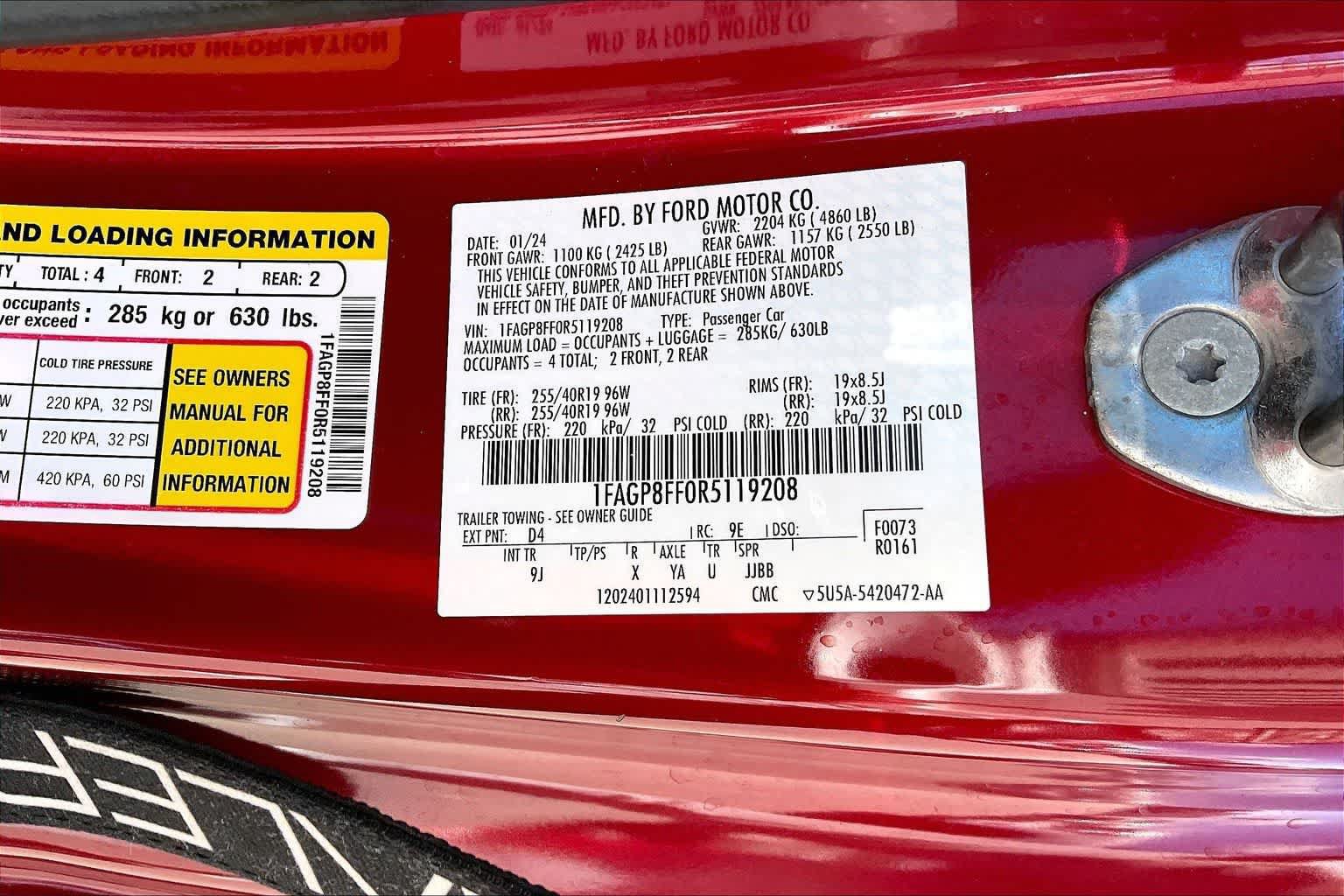Used 2024 Ford Mustang GT Premium RWD image 19