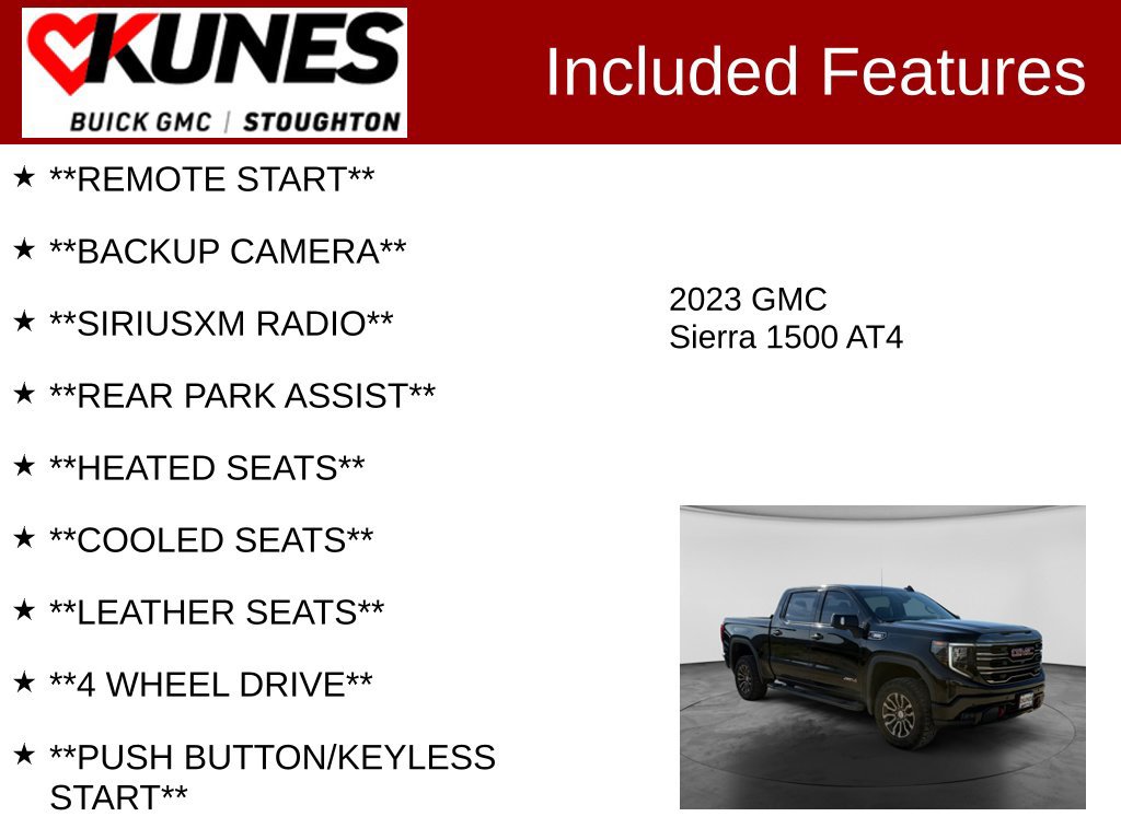 Used 2023 GMC Sierra 1500 AT4 AWD/4WD image 2