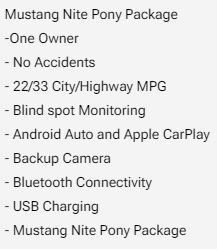 Used 2024 Ford Mustang Coupe w/ Mustang Nite Pony Package image 2