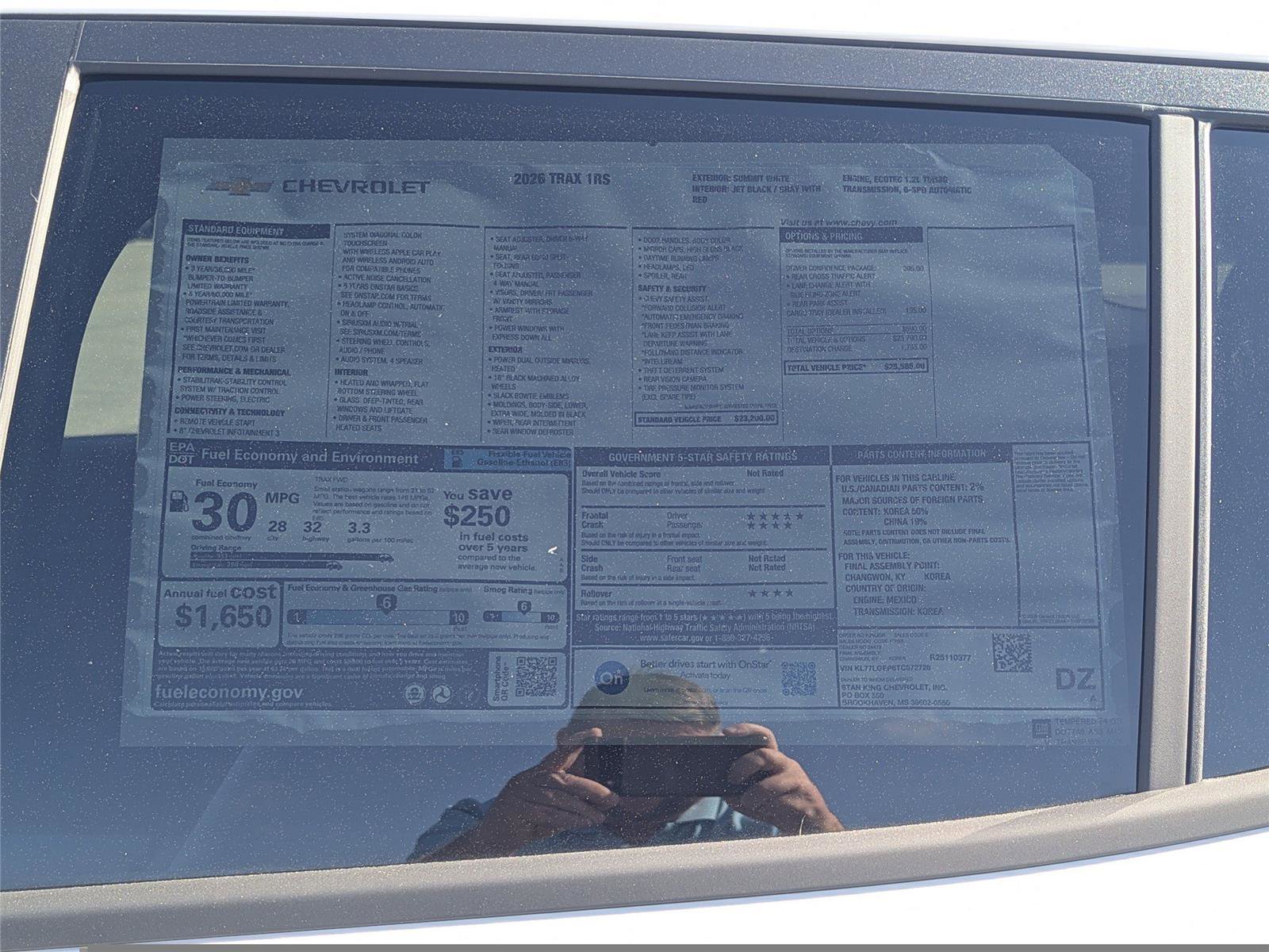 New 2026 Chevrolet Trax RS w/ Driver Confidence Package image 17