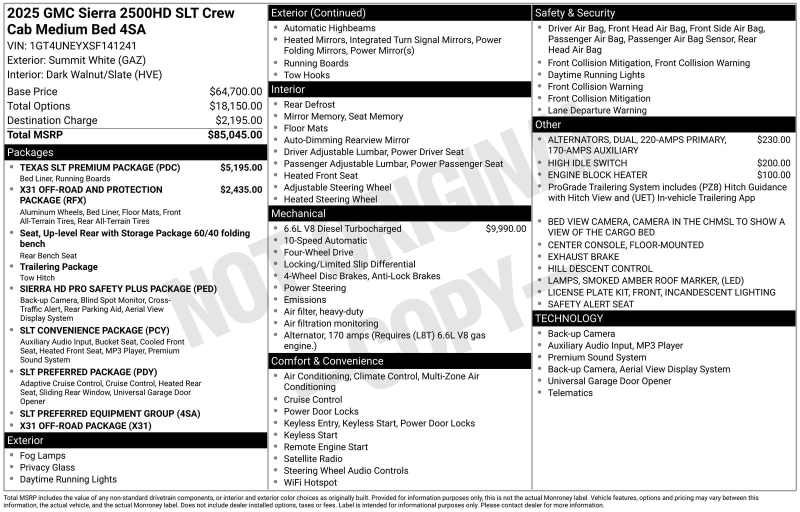 Used 2025 GMC Sierra 2500 SLT w/ Texas SLT Premium Package image 48