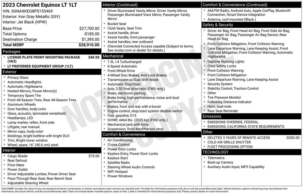 Used 2023 Chevrolet Equinox LT image 27