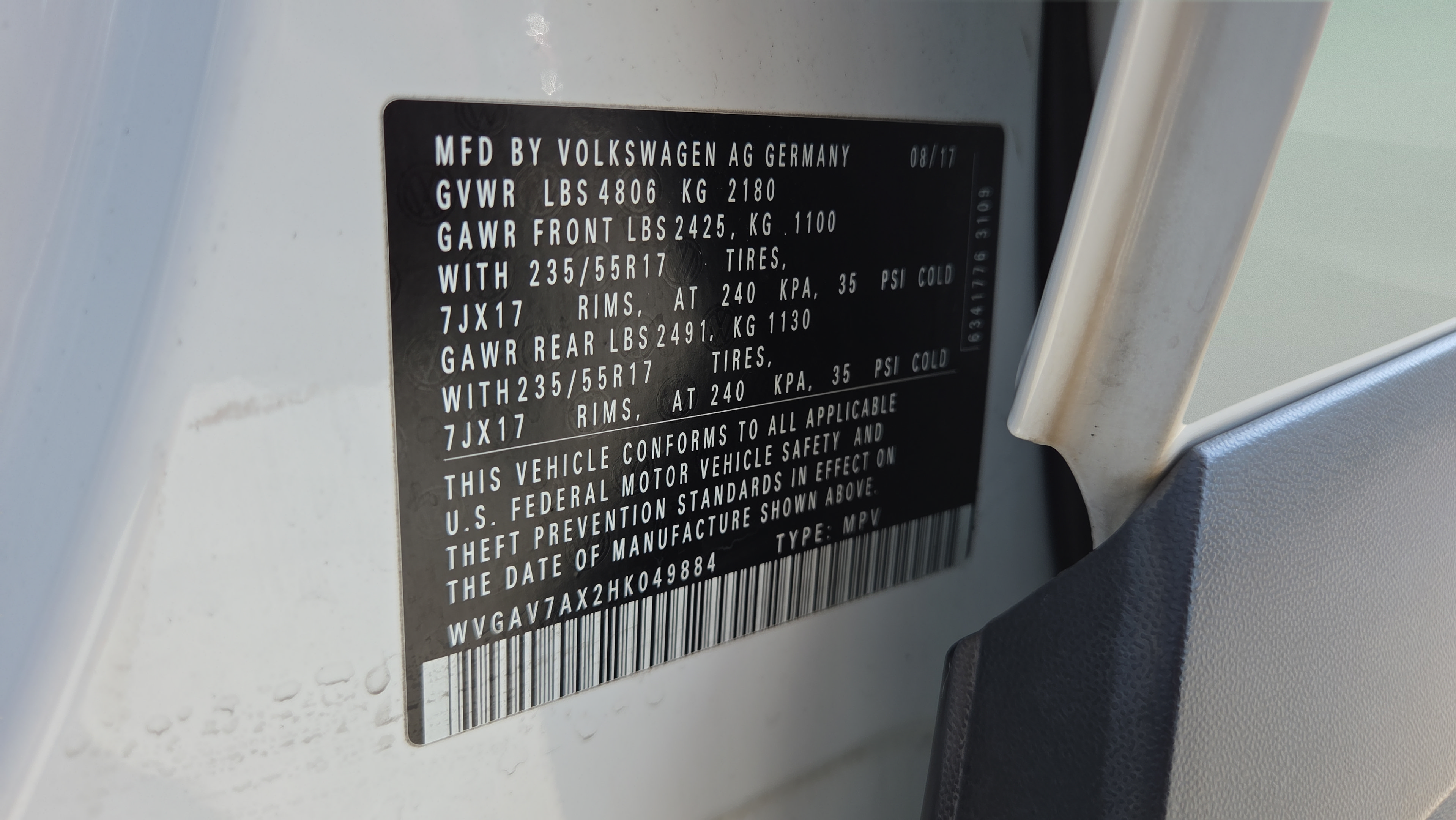 Used 2017 Volkswagen Tiguan S FWD image 21