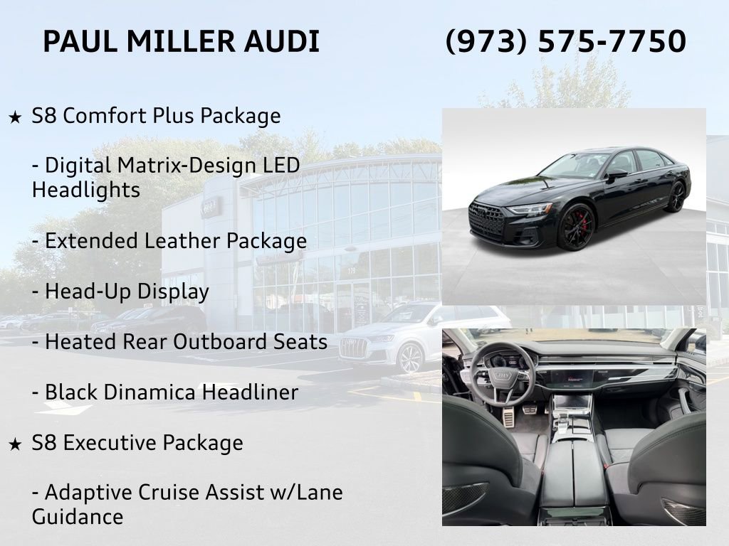 Certified 2023 Audi S8 w/ S8 Comfort Plus Package AWD/4WD image 8