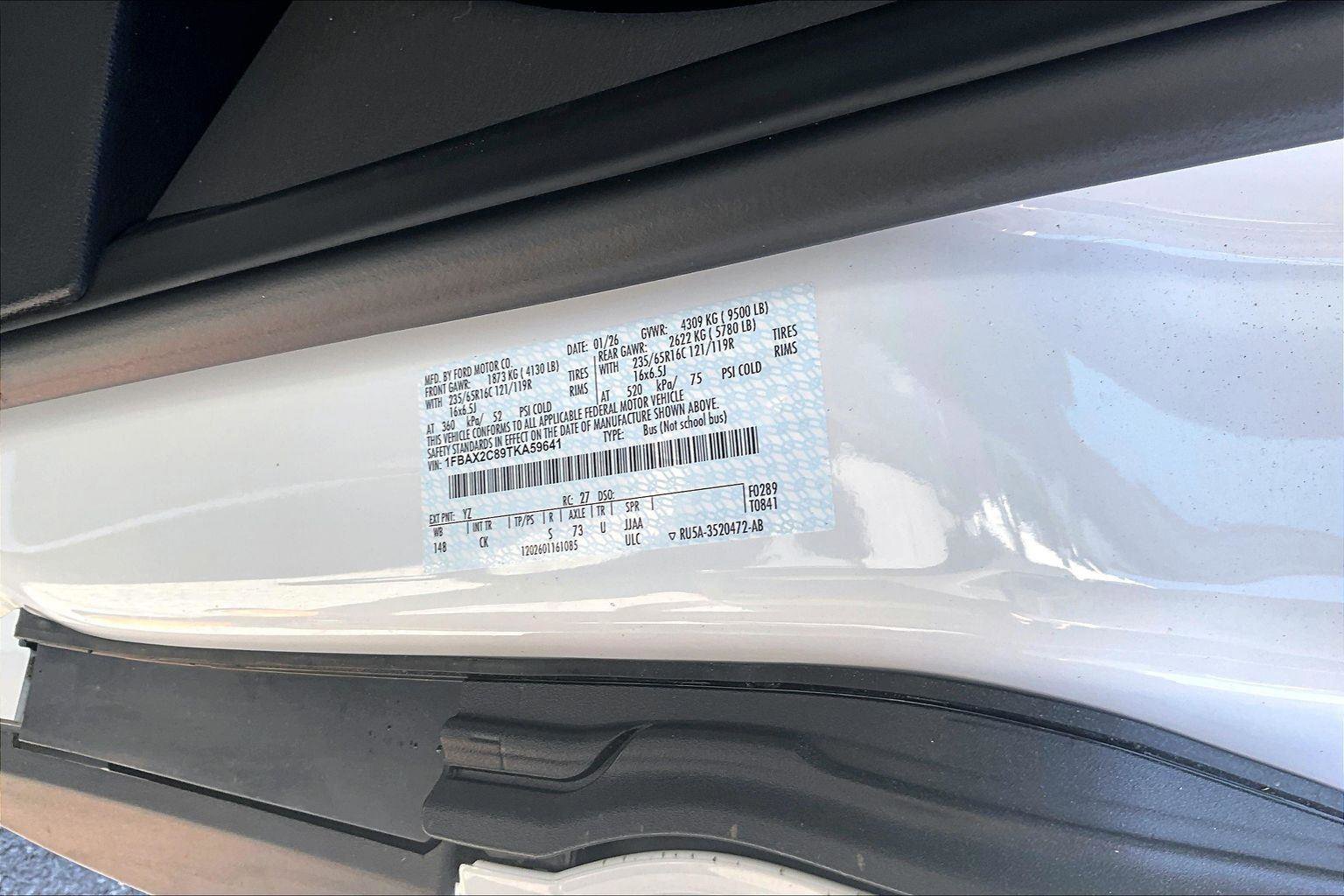 New 2026 Ford Transit 350 XL RWD image 12