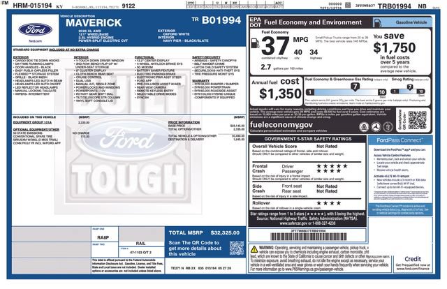 New 2026 Ford Maverick XL w/ Equipment Group 101A AWD/4WD image 4