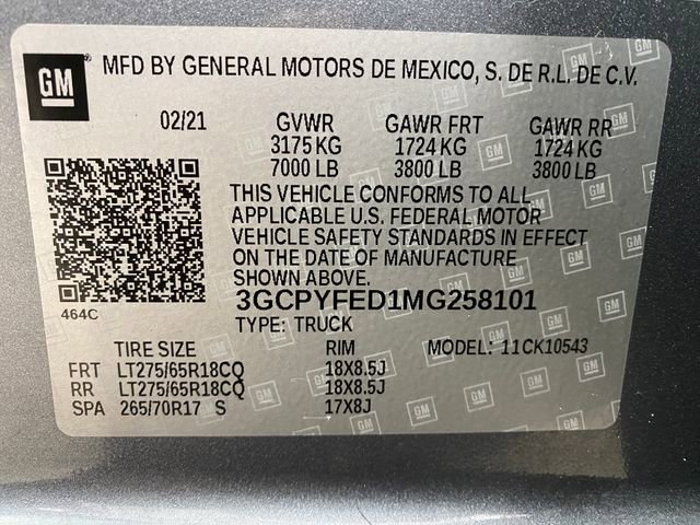 Certified 2021 Chevrolet Silverado 1500 LT Trail Boss w/ Convenience Package II image 31