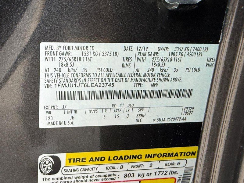 Certified 2020 Ford Expedition XLT image 28