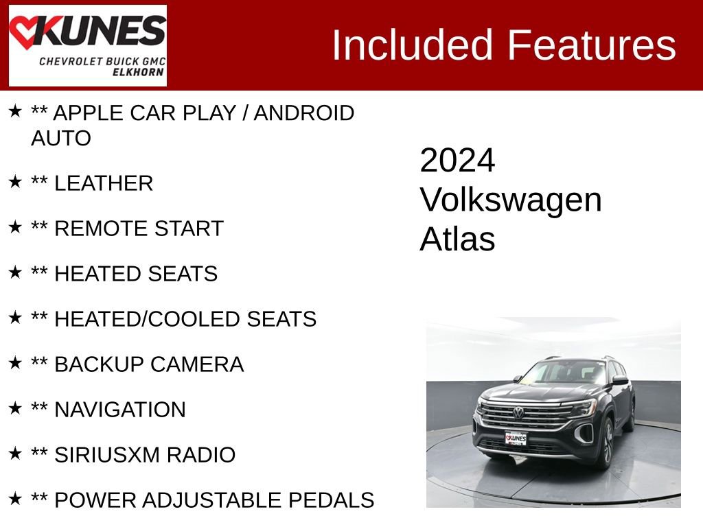 Used 2024 Volkswagen Atlas SE image 2