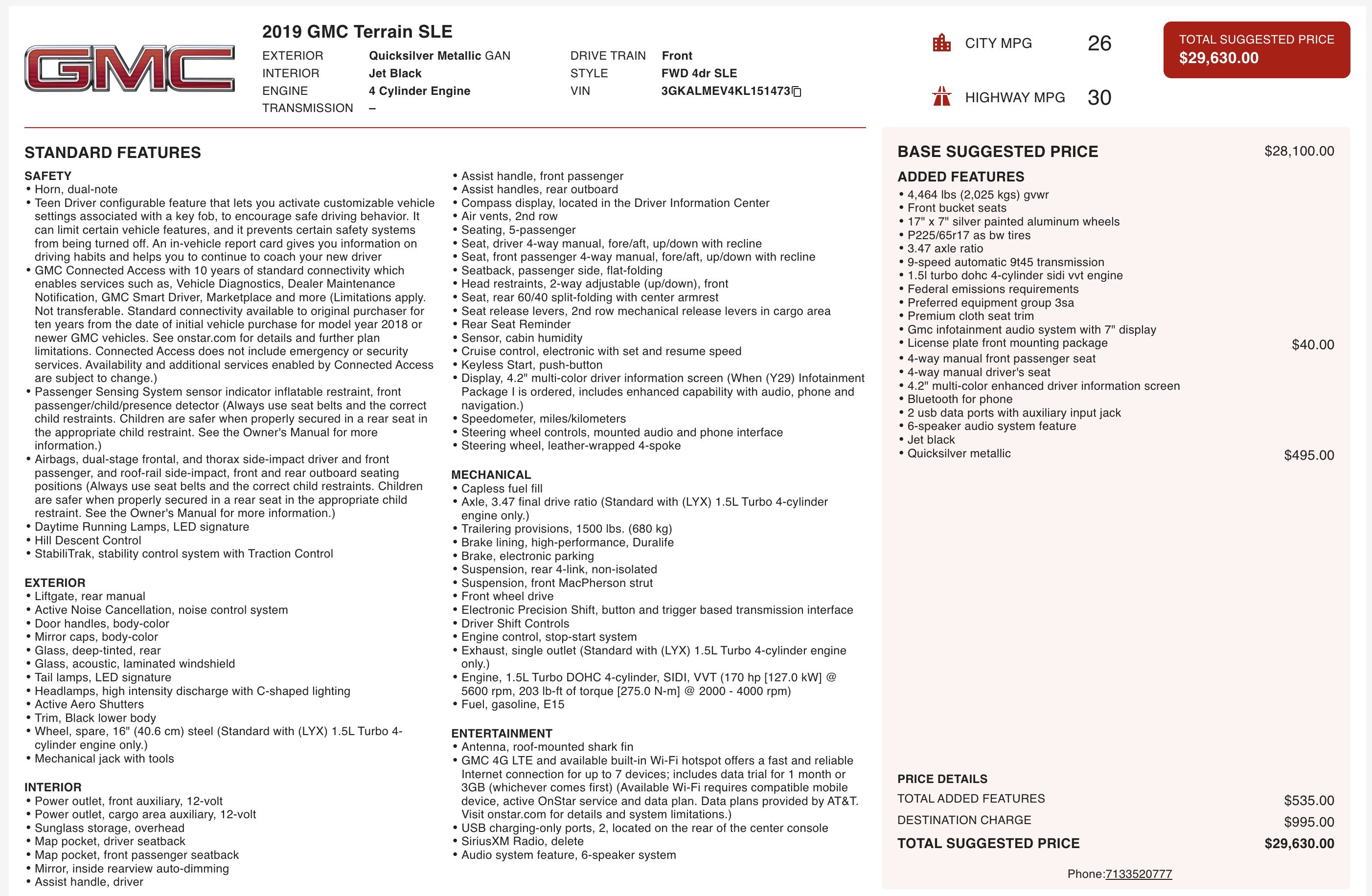 Used 2019 GMC Terrain SLE image 5