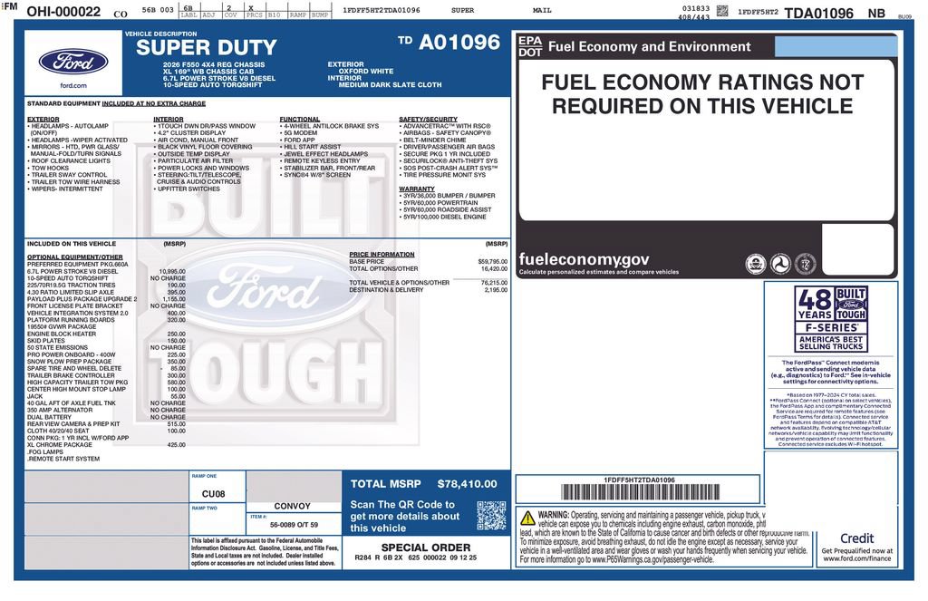 New 2026 Ford F550 4x4 Regular Cab Super Duty image 26