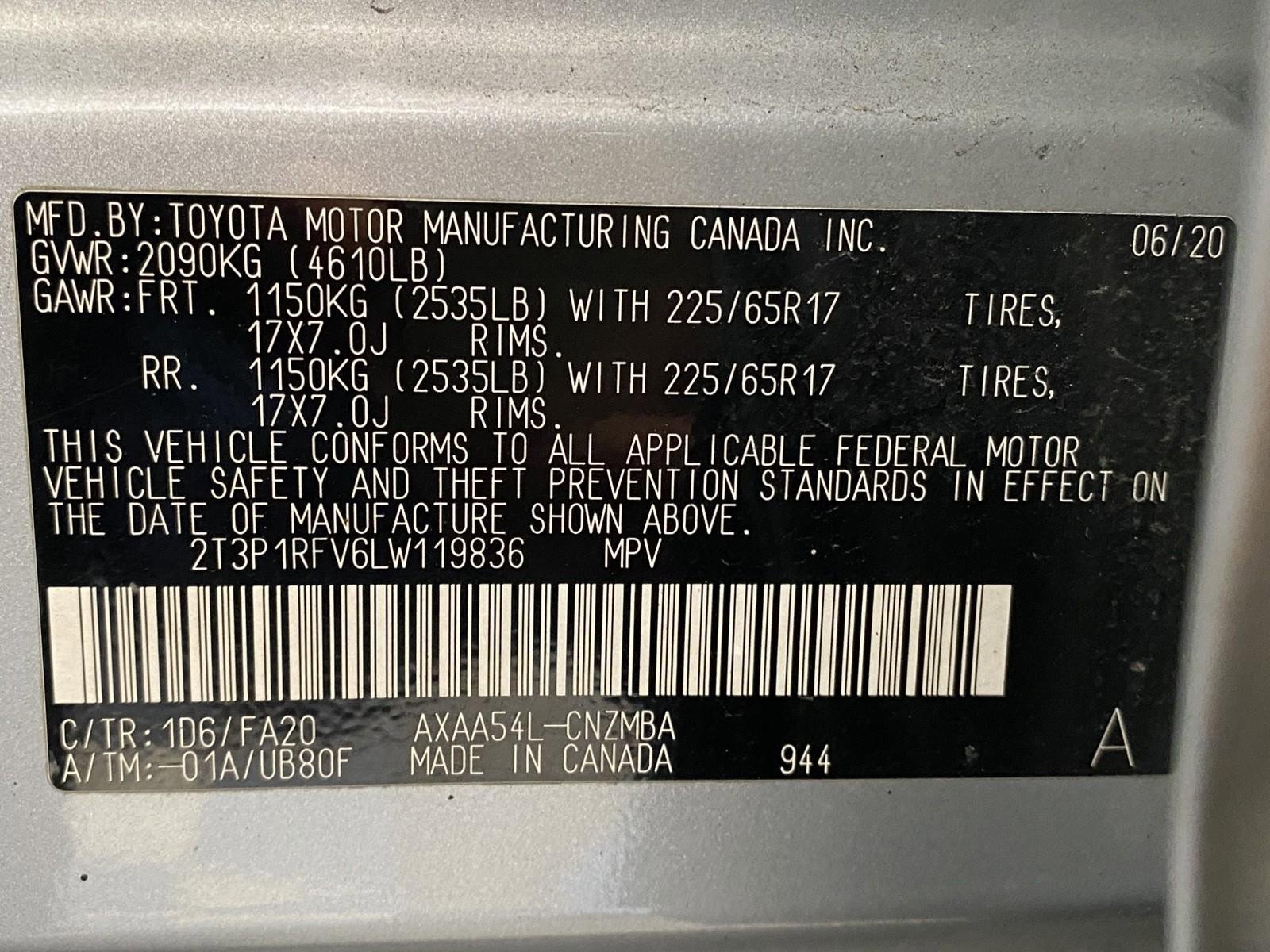 Used 2020 Toyota RAV4 XLE w/ Convenience Package AWD/4WD image 32