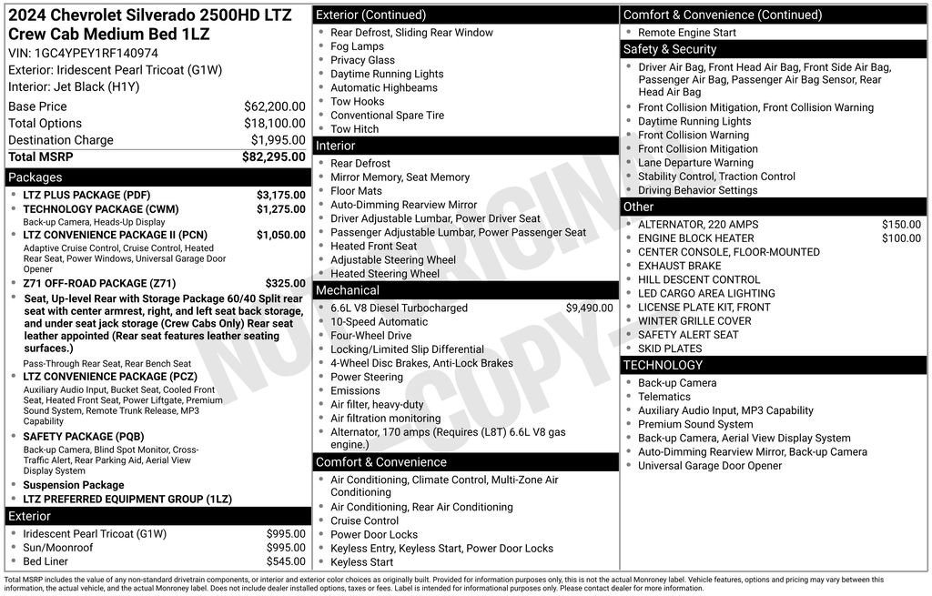 Used 2024 Chevrolet Silverado 2500 LTZ w/ LTZ Plus Package AWD/4WD image 10
