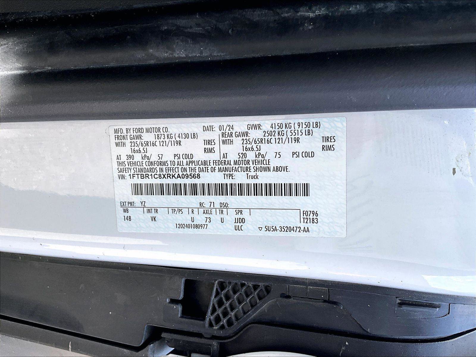 Used 2024 Ford Transit 250 148 Medium Roof w/ Load Area Protection Package RWD image 30