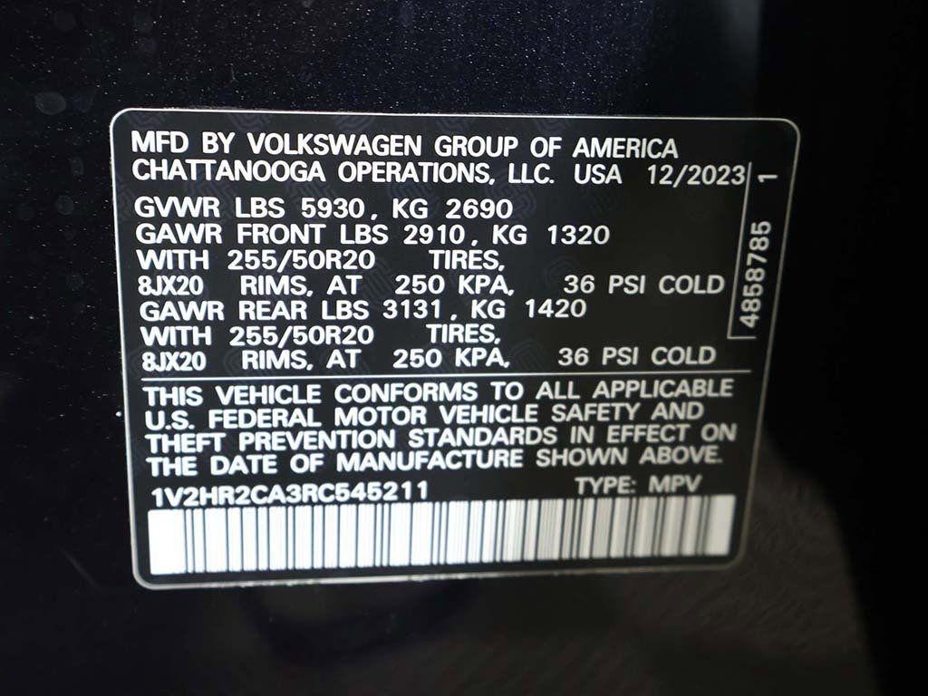 Used 2024 Volkswagen Atlas SE image 52