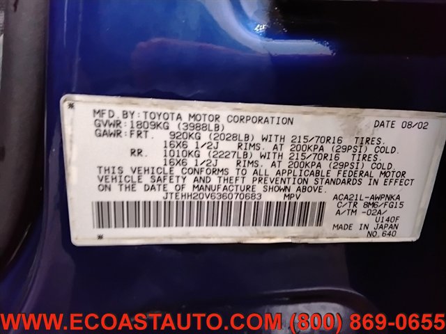 Used 2003 Toyota RAV4 4WD image 20